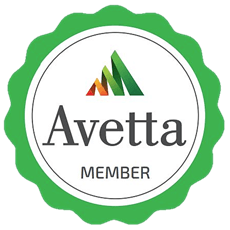 Avetta member logo, green