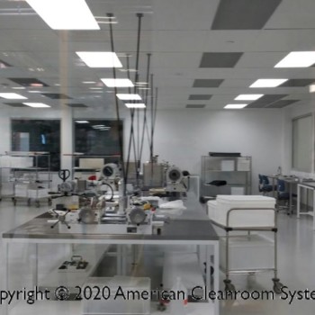 inside class 10k cleanroom, cleanroom tables, test equipment