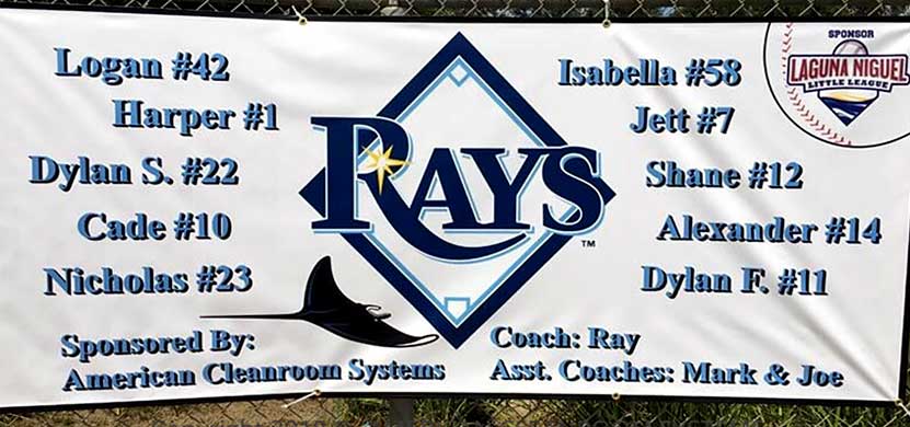 Little League Sponsor Banner