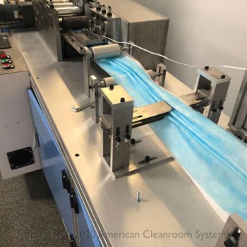 mask fabric machine, interior mask manufacturing cleanroom