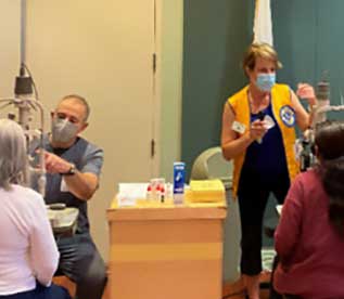 Optician at Lions Club