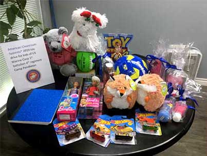 American Cleanroom Systems donation to US Marine Corp