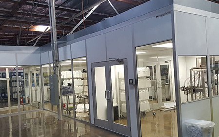 white, food modular cleanroom