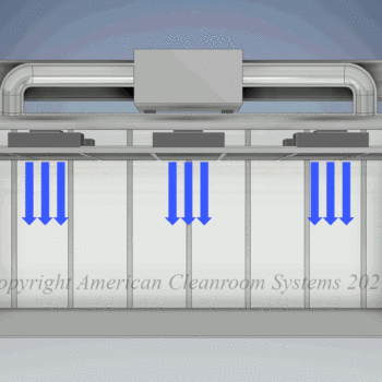 &ldquo;Solid works simulation of recirculating modular cleanroom air flow&rdquo;
