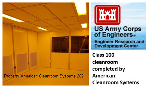 ARMY ERDC class 100 cleanroom