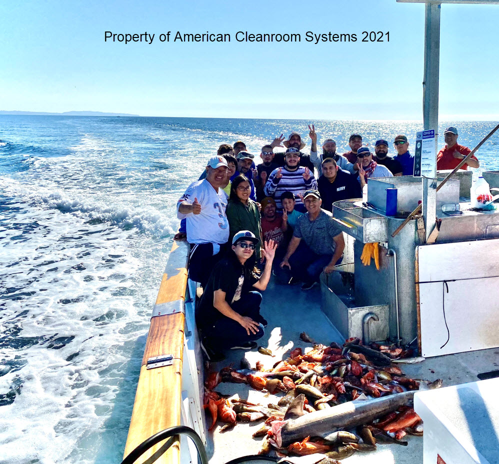 ACS employees fishing