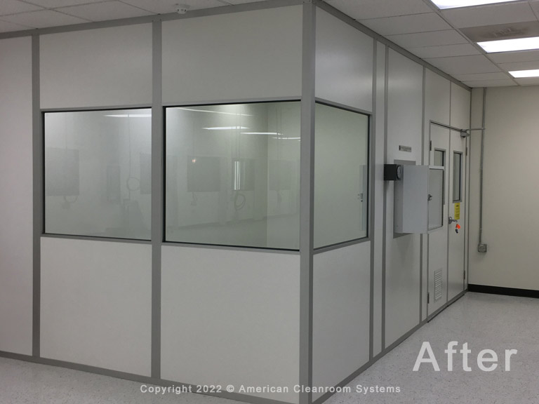 178 Square Foot, Class 100,000, ISO8 Hybrid Cleanroom