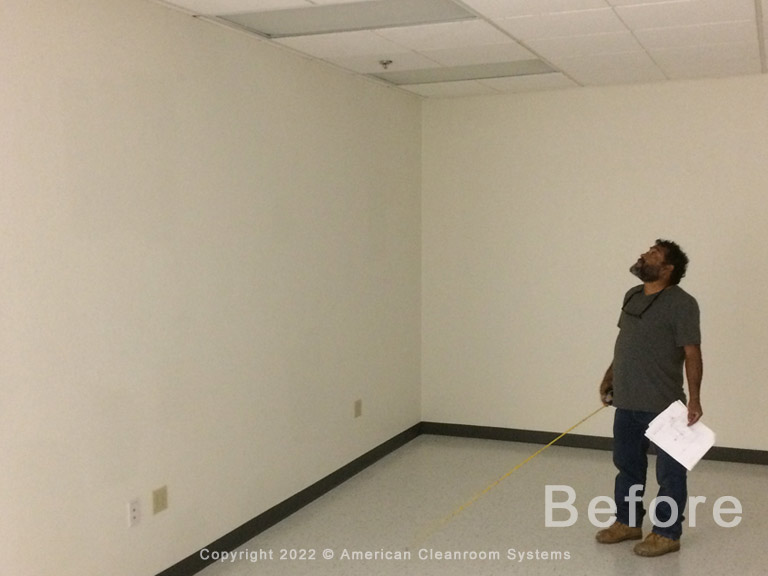 178 Square Foot, Class 100,000, ISO8 Hybrid Cleanroom