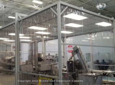 800 S.F., Class 100,000, ISO8 Manufacturing Softwall Cleanroom
