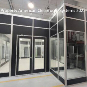 modular cleanroom complete, floor to ceiling windows