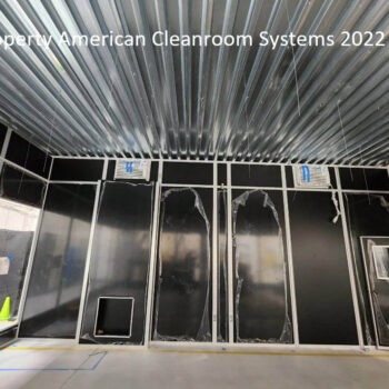 modular cleanroom install step 5, interior cleanroom, cleanroom ceiling grid wire