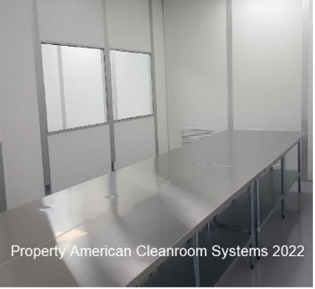 stainless steel cleanroom table, solid polished table top