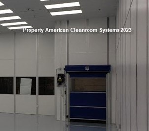 large material cleanroom pass thru, motorized cleanroom rollup doors