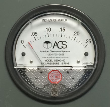 cleanroom Magnehelic gauge