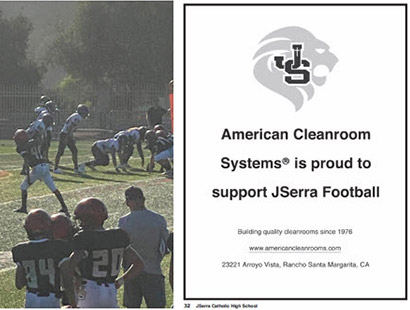 cleanroom, JSerra football