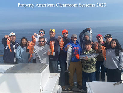 Dec. 2023 company fishing trip. Best cleanrooms and best at fishing!