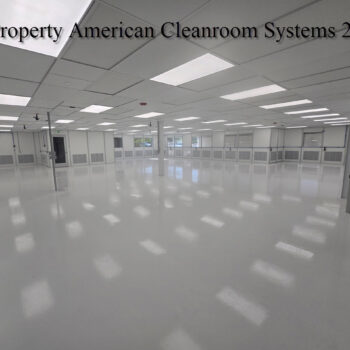 “ISO6” “main cleanroom interior” “epoxy floor” “7275 square feet” “cleanroom return air grills”